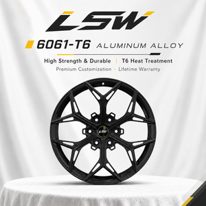 LS8042 High Strength Aluminum Forged <b>Wheels</b> Gloss Black Y <b>Spoke</b> Rims For Daily And Sport Driving - Product Image 4