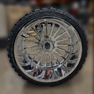 Jantes forgées pour camion avec enjoliveurs flottants polis 24x14 26x16 28 30 <span class=keywords><strong>pouces</strong></span> 8x6.5 8x170 6x139.7 6x5.5 pour Ford F250 RAM Silverado - Product Image 2