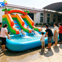 Toboggan aquatique gonflable pour enfants, pour fêtes en extérieur et en intérieur