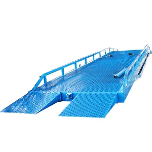 3t 5t 8t 10t China Supplier Container Loading Dock Leveler Hydraulic Mobile Dock Loading Ramp Unloading Yard Ramp For Forklift