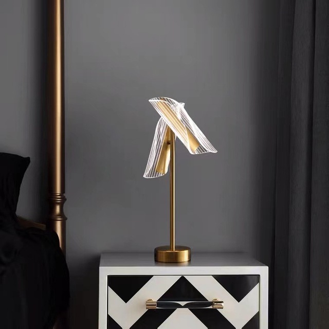 Designer Led Table Lamp for Bedside Reading Room Lamp Restaurant Home Decor Modern Table Lamp Gold Modern Nordic Acrylic Light