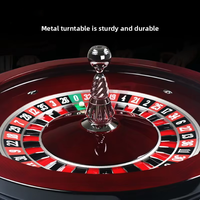 Roulette russe automatique de luxe moderne MIR de 32 pouces, plateau tournant en bois massif et métal, qualité professionnelle de casino, respectueuse de l'environnement