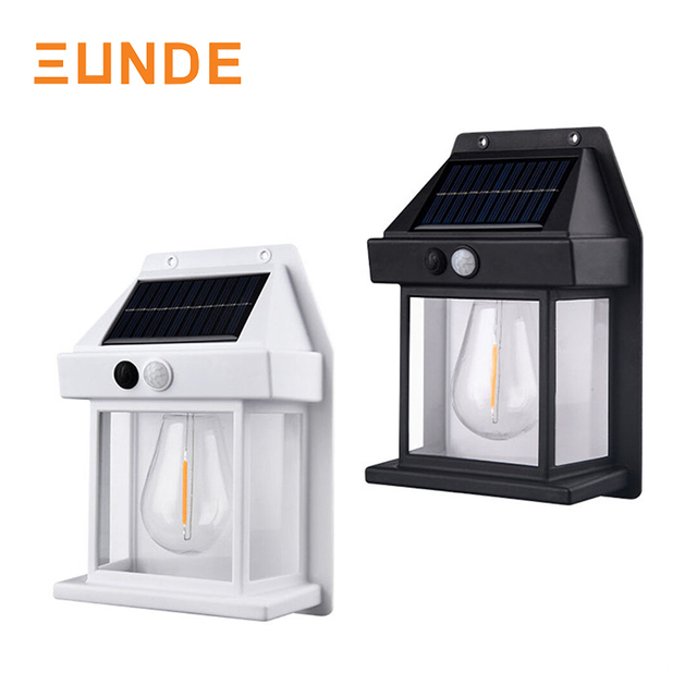 Waterproof IP65 Solar Fence Light with Motion Sensor - Decorative Outdoor Wall Lighting for Gardens