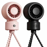 Ventilateur portable intelligent 2027 dernière génération pour l'été, avec trépied, batterie grande capacité 6000 mAh, forme pieuvre, idéal pour poussette et extérieur