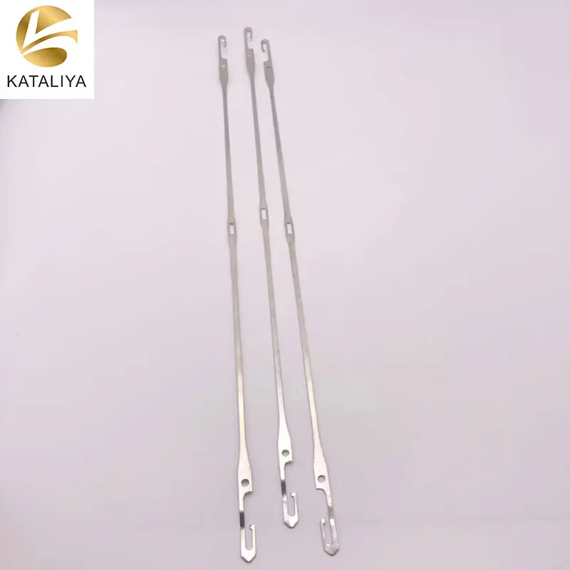 China High Quality SUS201Stainless Steel Flat Heald C End Loops 331mm for Textile Drawing-in Machine