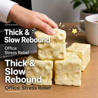 Jouet anti-stress en forme de fromage, rempli de vaseline, à remontée lente, pour enfants et adultes