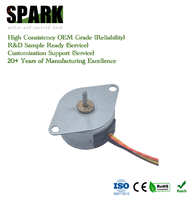 Moteur pas à pas à aimant permanent 12V CC 2 phases OEM/ODM 25BY à couple élevé, angle de pas 7,5 degrés pour actionnement/mouvement de vanne