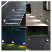 Luz Led de aluminio para escalera, luz cuadrada para escalera, Exterior, IP65
