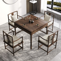 Nouvelle table de jeu pliable en bois massif chinois, réglable en hauteur, style minimaliste, multi-usage, pour jeux de cartes Guandan et thé