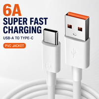Câble de charge rapide PD Type C vers Type C 100W 6A, cœur en cuivre pur amélioré, transfert de données haute vitesse, OEM ODM, vente en gros