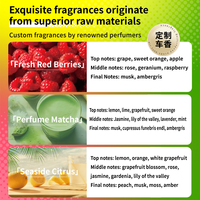 Diffuseurs d'air pour voiture Carmate avec logo personnalisé, en plastique solide, style cool, parfum fruité, longue durée, élimination des odeurs, montage sur console centrale