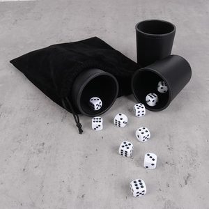 Yahtzee ชุดถ้วยกำมะหยี่ทรง<span class=keywords><strong>ลูกเต๋า</strong></span>,ชุดถ้วยแบบปา<span class=keywords><strong>ลูกเต๋า</strong></span>หนังเทียม - Product Image 5