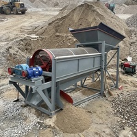 Machine de criblage de sable à haute efficacité, tamis rotatif à tambour, séparateur de gravier et de pierres pour installation de lavage de sable JX