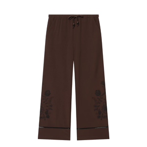 Custom Made Full Embroidered Women's Wide Leg <b>Trousers</b> Pants Most Selling OEM ODM Service Acceptable Women <b>Trouser</b> - Product Image 1