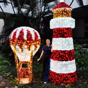 Lớn Chất lượng cao thương mại đứng 10ft 20ft 30ft 40ft 50ft 60ft khổng lồ lập trình LED chiếu sáng Cây giáng sinh làng hiển thị - Product Image 3