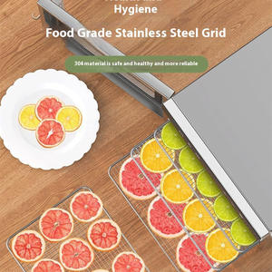 Deshidratador de Alimentos de Acero Inoxidable BDM-8, 12 Bandejas, Control Digital, Pantalla Táctil de Temperatura, 1200W, Secador de Frutas - Product Image 4