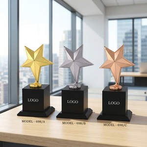 Atractivo Trofeo Estrella Portátil con Temática Competitiva, Personalización con Grabado Láser UV, Metal Fundido a Presión, para Equipos de Entrenamiento - Product Image 1