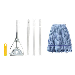 Yiheng MSJST-006 personnalisé spirale pince en métal cire glisser bande étroite fil de coton vadrouille à quatre côtés essorage poteau en aluminium - Product Image 3