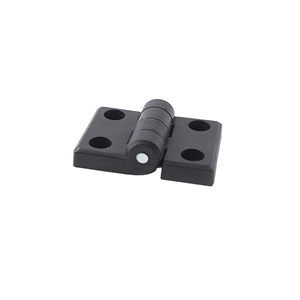 Bisagra de nailon PA negra para caja de distribución eléctrica de diseño industrial - Product Image 1