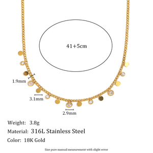Dreamidea 18K chapado en oro <span class=keywords><strong>de</strong></span> <span class=keywords><strong>acero</strong></span> inoxidable <span class=keywords><strong>Corazón</strong></span> y mariposa colgante collares conjunto delicado encanto joyería para mujer - Product Image 5