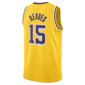 لوس أنجلوس للرجال # قميص كرة سلة أوستن ريفز رقم 15 مطرز ومُخيط، زي رسمي للبالغين، إصدار سيتي، شعارات مطرزة، مقاسات كبيرة، قابل للتهوية - Product Image 2