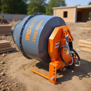 Bétonnière industrielle Tmg de 5 pieds cubes avec arbre de transmission PTO catégorie 1, 2 points de fixation pour travaux de bétonnage - Product Image 2