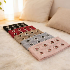 Meilleures ventes : Bandeau élastique pour <span class=keywords><strong>cheveux</strong></span> en tissu ajouré, style punk rock rétro, <span class=keywords><strong>avec</strong></span> anneau métallique, pour le yoga, le spa et le lavage du visage, pour femme - Product Image 2