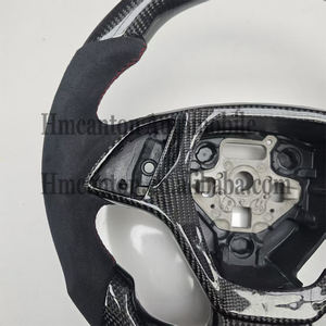 Volante Deportivo de Fibra de Carbono y Cuero Perforado para Chevrolet Camaro, Producto Popular - Product Image 3