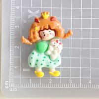 Mignonne Figure Fille Résine Décodent Téléphone Charmes Chaussures Épingle À Cheveux Résine Bijoux Décodent Diy Dos Plat Résine Charmes Pour La Décoration