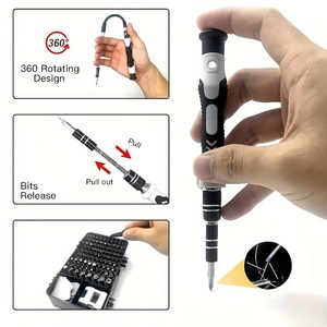 Juego de Destornilladores 115 en 1, Kit de Herramientas de Reparación de Acero/Plástico OEM, Puntas Magnéticas para Destornillador para Teléfono, Laptop, Reloj, Tableta - Product Image 4