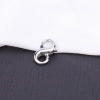 Serrure à combinaison métallique de marque GOS en gros, boucle à ressort réglable, accessoires de décoration de mode pour sacs et sacs à main, modèle chaîne