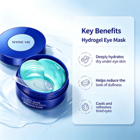Masque pour les yeux en gel sous les yeux à marque privée, avec peptide de cuivre bleu GHK-Cu, pour éliminer les cernes