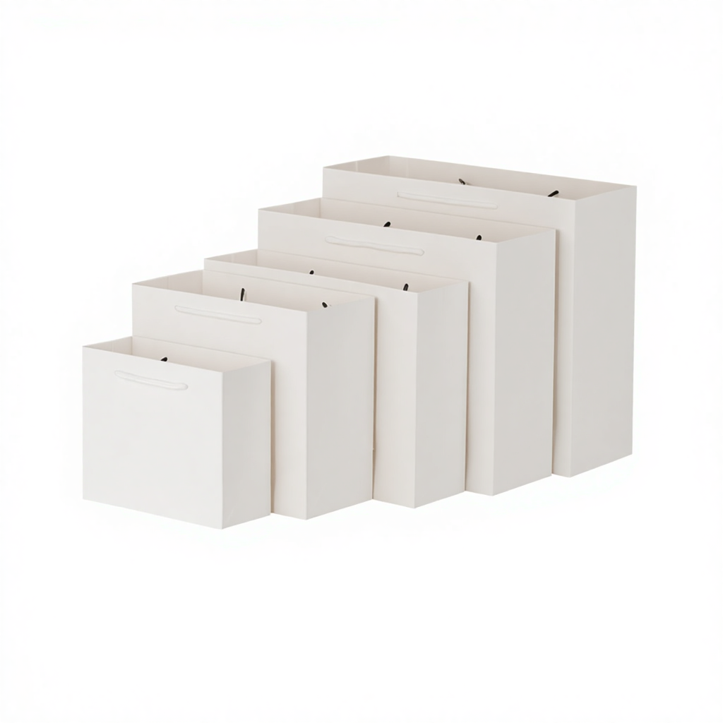 Premium Durable Solid Color Kraft Paper Luxury Gift Bag Clothing Packaging Custom Logo Printing Eco-Friendly Recycled Materials