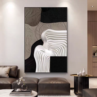 Peinture murale sur toile abstraite moderne et tendance, peinte à la main, pour la décoration intérieure, salon, hôtel, café - Vente en gros directe usine