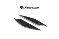 Alerones Delanteros de Fibra de Carbono Prepreg para Autoclave, Compatibles con BMW G80 M3 G82 M4 2021+, Estilo VS, Juego de 4 Piezas con Moldura Metálica Adhesiva