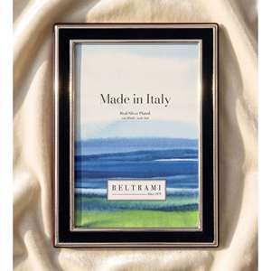 Beltrami Photo <b>Frame</b> 4x6 Silver Plated <b>Metal</b> <b>Frame</b> Made in Italy - Product Image 3
