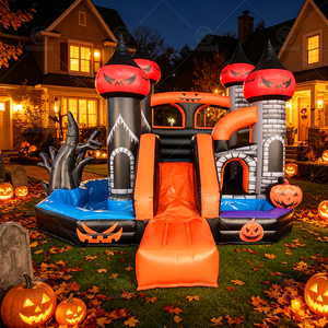 Château Gonflable Commercial Effrayant Citrouille Combo <span class=keywords><strong>pour</strong></span> Enfants, Location de Château Gonflable en PVC <span class=keywords><strong>pour</strong></span> Fête d'Halloween - Product Image 5