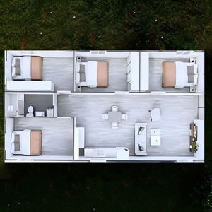 Casa Contenedor Expandible <span class=keywords><strong>de</strong></span> Doble Ala <span class=keywords><strong>de</strong></span> 20 pies con Estructura <span class=keywords><strong>de</strong></span> Acero Robusta para Solución <span class=keywords><strong>de</strong></span> Alojamiento en Campamentos y Puestos Frontaleros - Product Image 5