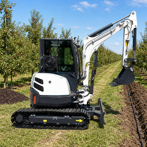 Livraison gratuite ! ! Mini-excavatrice de 3,5 tonnes à vendre, excavatrice compacte avec marteau et tarière, pour usage domestique, avec chenilles en caoutchouc - Product Image 4