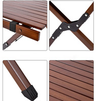 Vente en gros Petite table pliante d'extérieur Table de camping pliante portable Table de cuisine de camping de pique-nique de plage