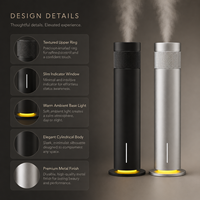 Diffuseur d'arômes sans eau en alliage d'aluminium de conception moderne, capacité 120 ml, rechargeable, pour hôtel, maison et extérieur
