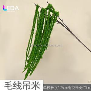 LEDA Promotion : Amaranthe artificielle à longue tige, couleur bordeaux, pour décoration de plafond, bouquet de mariage et arrangement floral - Product Image 6