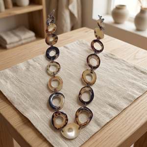 Buffalo Horn Circle <b>Necklace</b>, Beauty of the Nature with Our Stunning Buffalo Horn Circle <b>Necklace</b> - Product Image 3