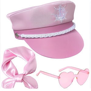 Navy Sailor Yacht Captain Adjustable <strong>Hat</strong> for Adults-100% Cotton Costume Accessory for Beach Party &amp; Outdoor Adventures - Product Image 3