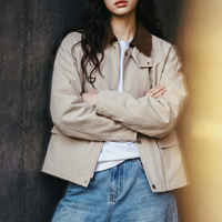 Vestes pour femmes Maden – Blouson vintage style ferme pour femme, veste de travail, style chasse, coupe décontractée, vêtement d'extérieur décontracté, collection automne 2026