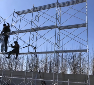 OEM Construction Frame <strong>Scaffold</strong> Mason Walk Through Steel H Frame Scaffolding for Construction - Product Image 4