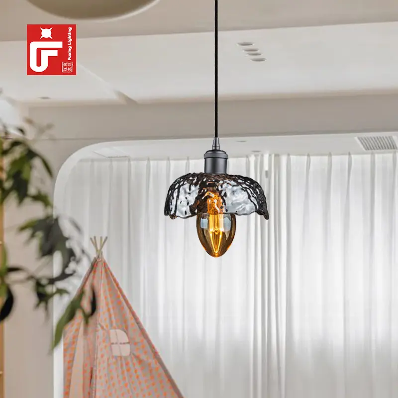 Özel Modern üflemeli cam aydınlatma tek asılı mutfak avize kolye işıklar ev için lambalar