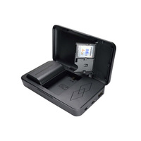 Kit de voyage ignifuge 3-en-1 LP-E6 FZ100 FW50 EN-EL14 double chargeur pour appareil photo avec stockage de port Micro USB de Type C