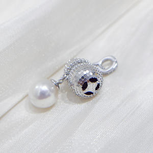 อุปกรณ์ทำเครื่องประดับ DIY 31442 จี้เงินแท้ S925 รูปทรงน้ำเต้าเปล่า สำหรับสร้อยคอผู้หญิง ขนาด 6-10 มม. อะไหล่เครื่องประดับ - Product Image 4