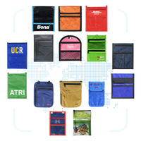 Tempat Kartu Nama & ID Badge Custom Logo Grosir, Lanyard Berkualitas Tinggi, Dompet Leher Travel dengan Tali Lanyard